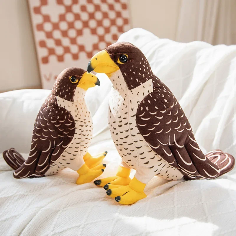 Poupées d'animaux de dessin animé en peluche douces, jouets d'oiseau mignons, simulation d'aigle, cadeau d'anniversaire et de Noël, 216.239.