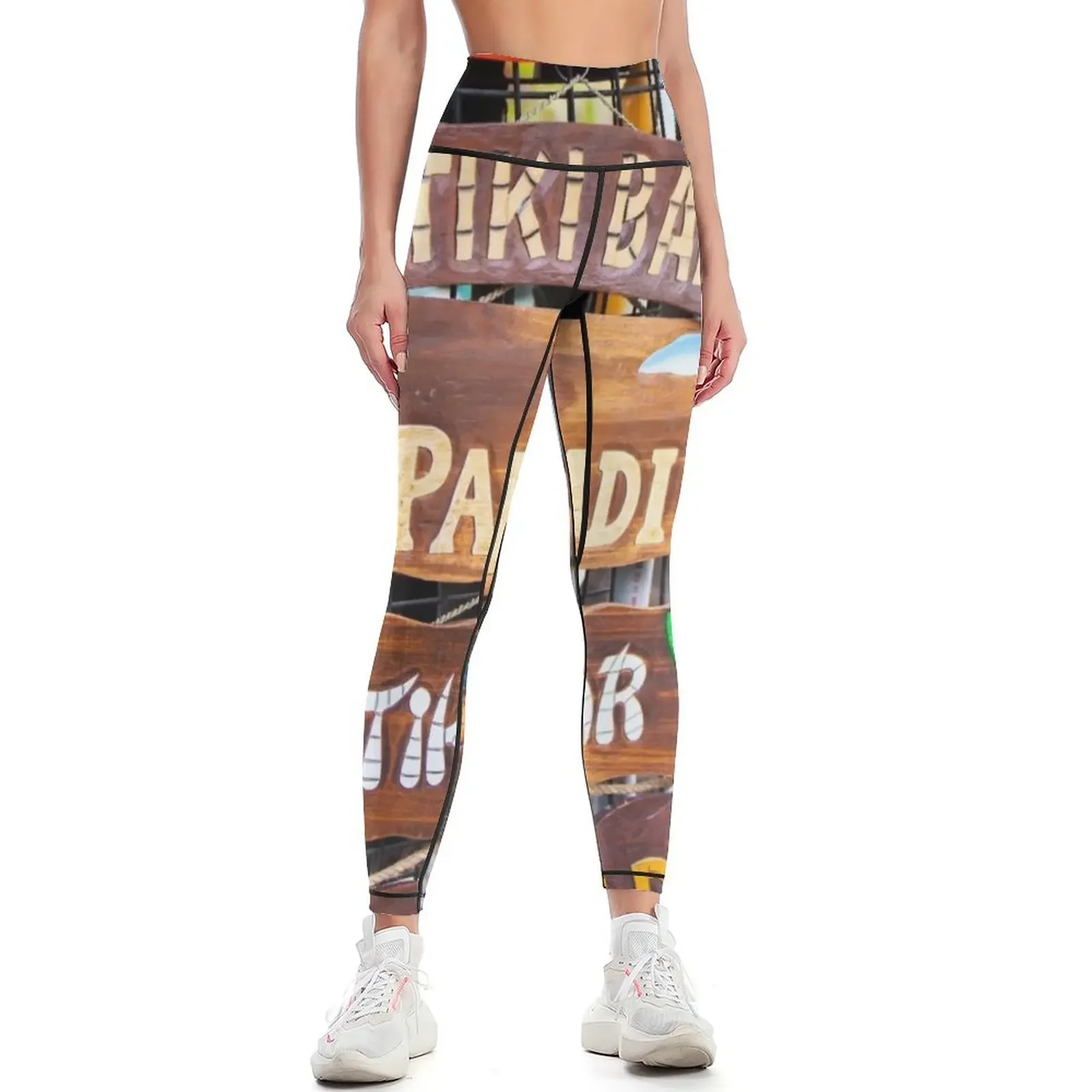 

Tiki Bar Leggings Women's gym harem pants Womens Leggings