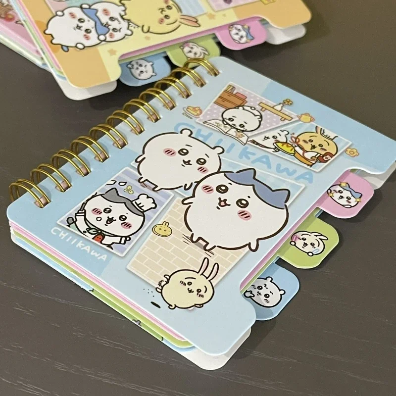 Imagem -03 - Miniso Chiikawa Notepad para Crianças Cartoon Cute Coil Cor das Crianças Dentro Notebook Pequeno Papelaria Portátil do Estudante Atacado