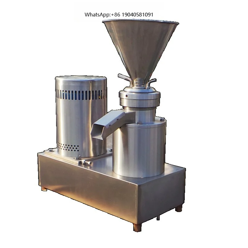 Colloid Mill Machine Small Stainless Steel Shea Sesame Beans Tomato Chili Sauce Peanut Butter Making Machine Nut Grinder Maker