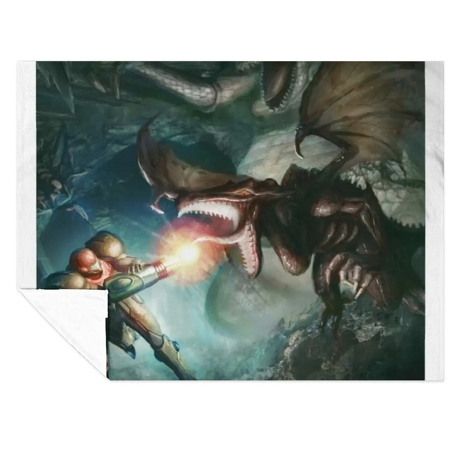 

Samus Aran VS. Ridley - The Final Encounter Throw Blanket Hairy Sofa sofa bed Giant Sofa Blankets