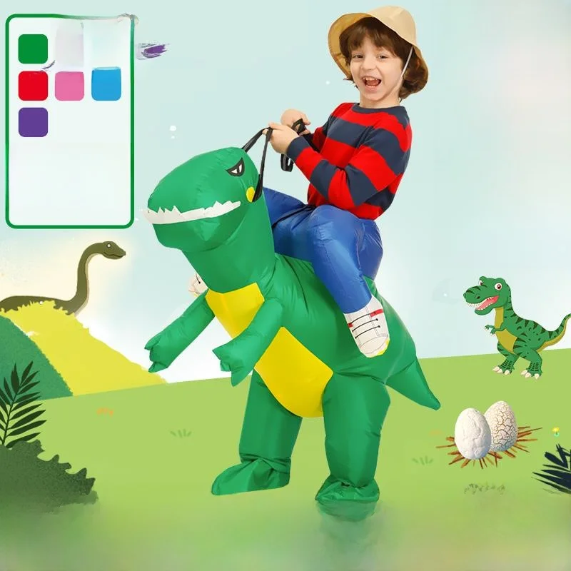 

Inflatable Dinosaur Costume Children's Halloween Outfit Funny Performance Clothes for Kindergarten Christmas Show