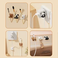 WORTHBUY Cute Desktop Cable Organizer Holder Winder Clips Desk Self-Adhesive Mobile Phone Data Cable Management Wire Cord Holder 6