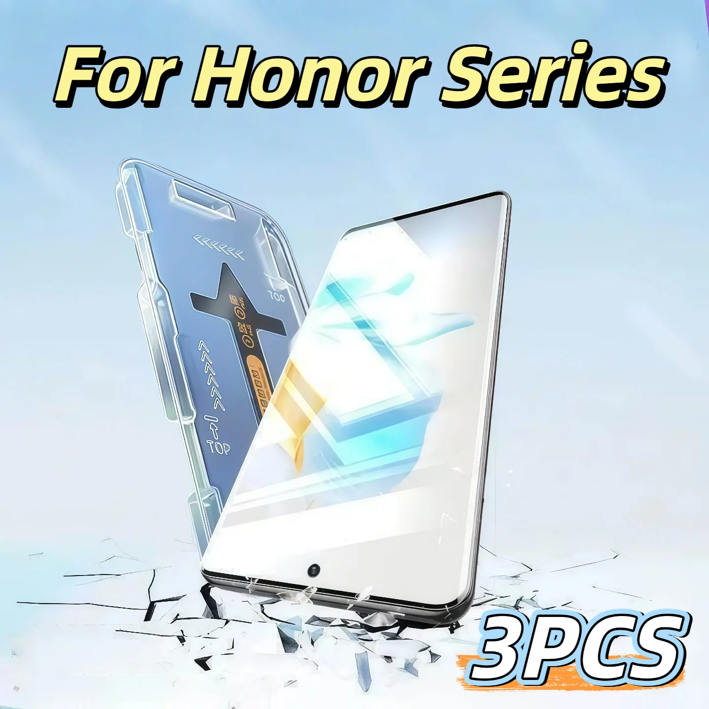 

3-pack HD tempered glass screen protector with 9H hardness for Honor Magic 6/6 Pro/5/5 Pro/4/4 Pro/3/3 Pro
