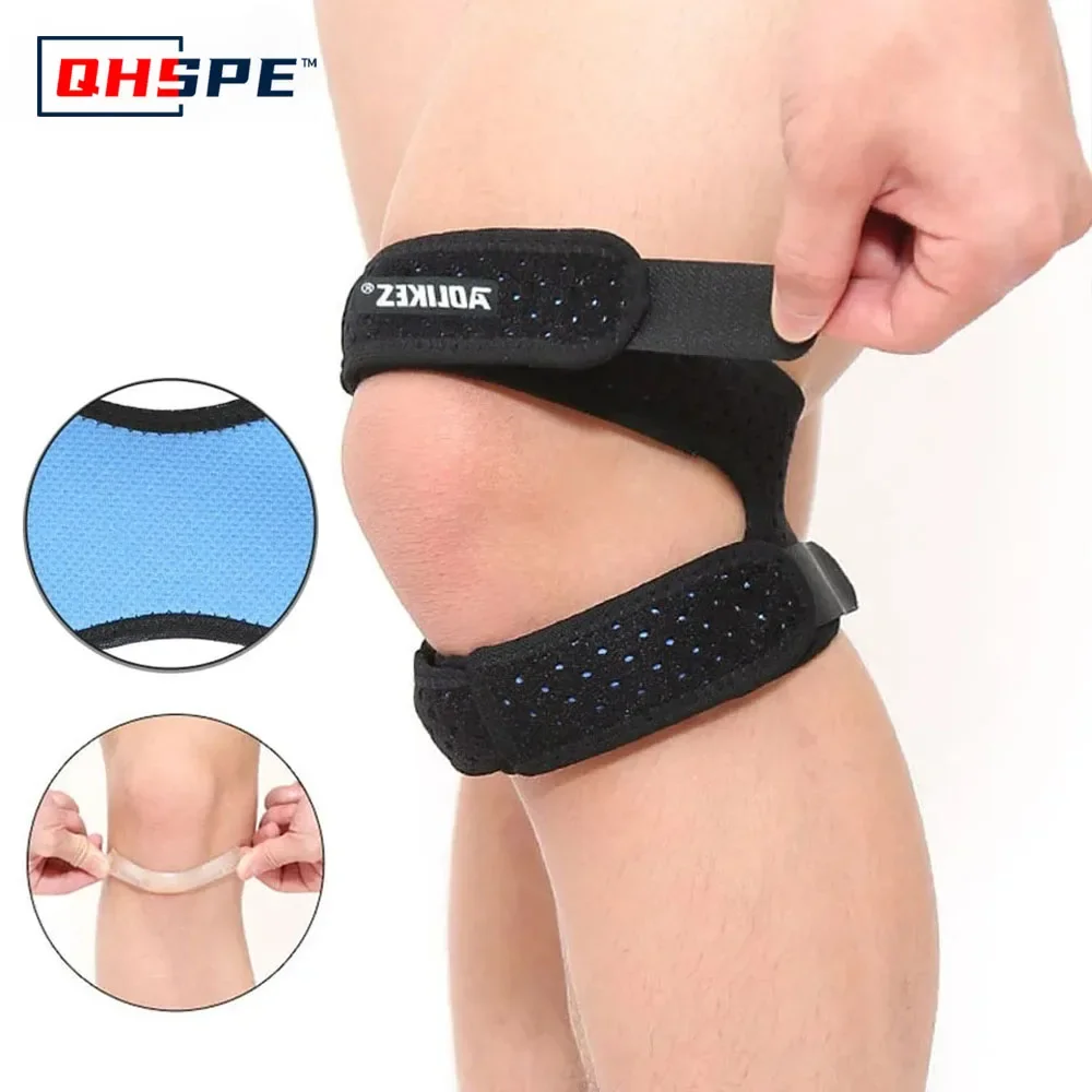 

1PCS Dual Patella Knee Straps,Knee Brace Patella Stabilizer for Knee Pain Relief Running Tennis Arthritis Tendonitis Breathable