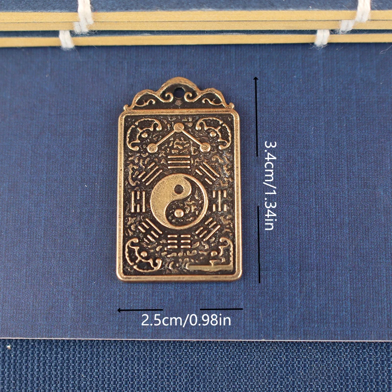 2025 Tai Sui Amulet Card Feng Shui Prayer Brass Card Exorcism Protection Buddha Gift Amulet Safe Bring In Wealth Pendant