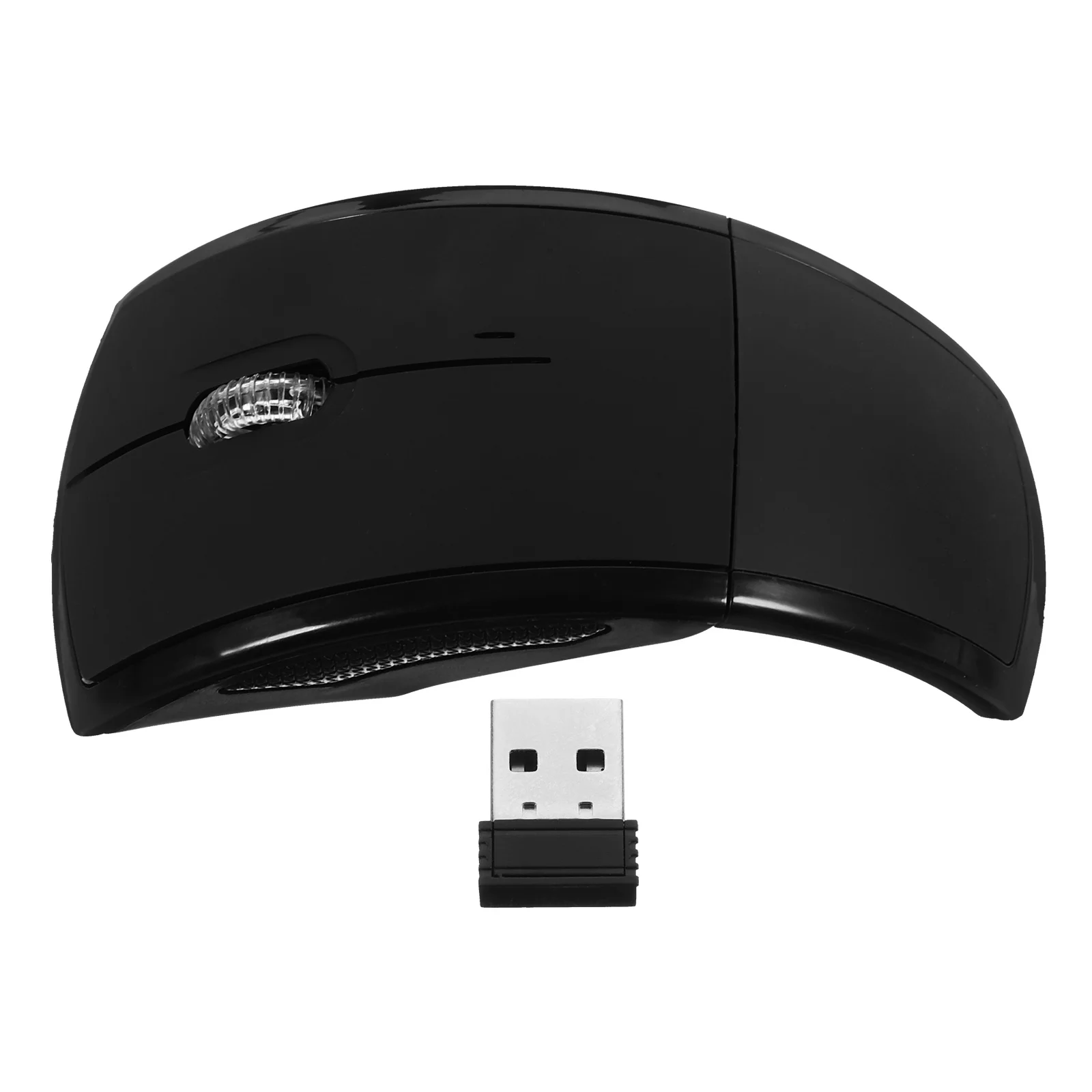 

Wireless Thin Foldable Black Portable Computer Mouse Lightweight Laptop Touch Mouse Wireless 10m Transmission Reliable
