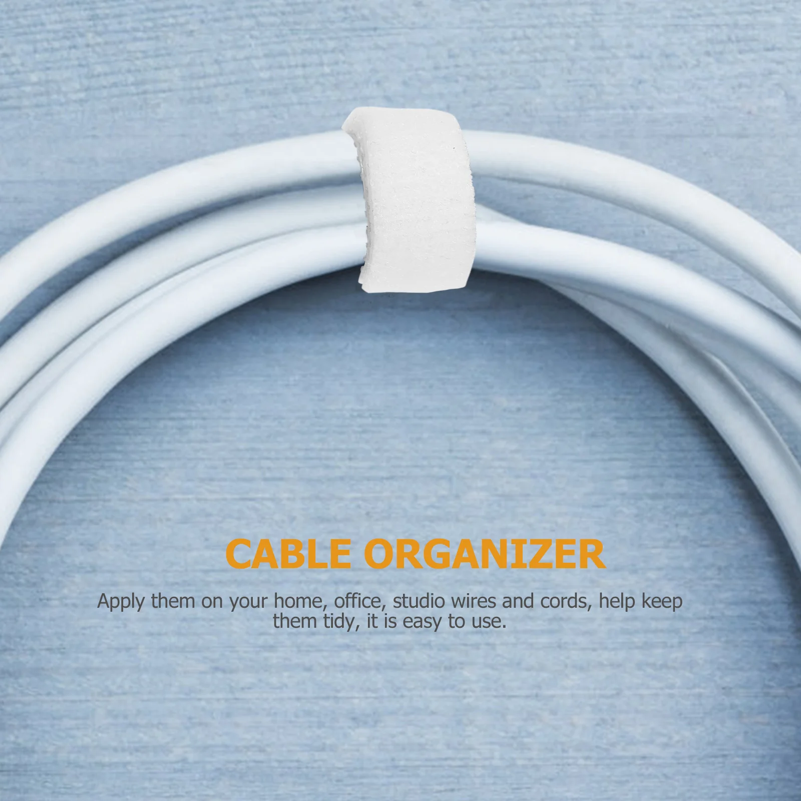 

1 Roll 25M Cable Organizer Self Adhesive Hook Loop Cord Management Strap for Wire Data Cords Fixing Reusable Ties Straps
