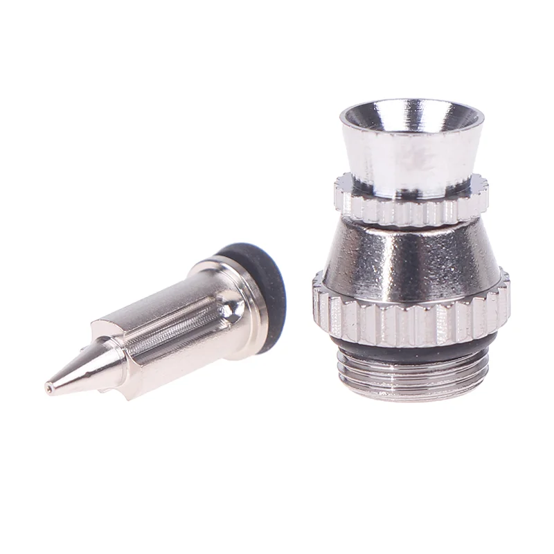 0.3mm 팁 및 커버가 포함된 금속 스프레이 건 노즐 교체 키트, 비충전 스프레이 건 액세서리 세트