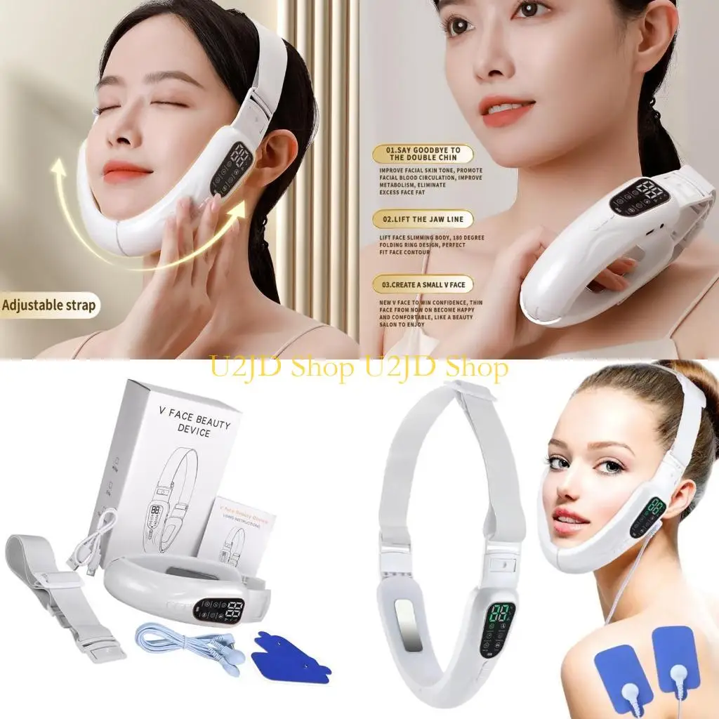 U2JD Electric V Face Face Massager, V รูปร่างหน้าเครื่อง, เครื่องยกหน้า