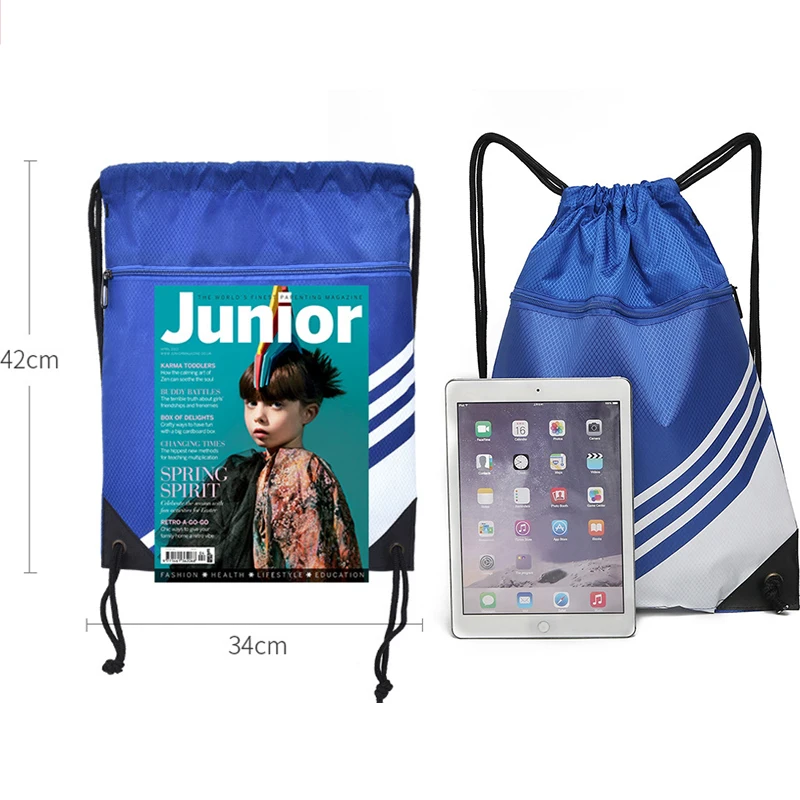 Bolsa deportiva ligera con cordón para hombre y mujer, mochila para zapatos de gimnasio, baloncesto, fútbol, bolso de hombro, bolsa de