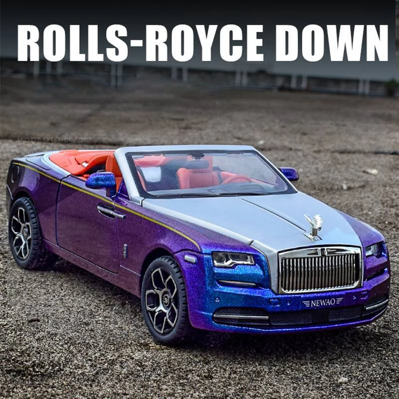 

1:24 модельный автомобиль Rolls Royce Dawn Spofec из сплава, Литые и игрушечные автомобили, модель автомобиля со звуком и фотомагнитом, игрушки для детей, подарки