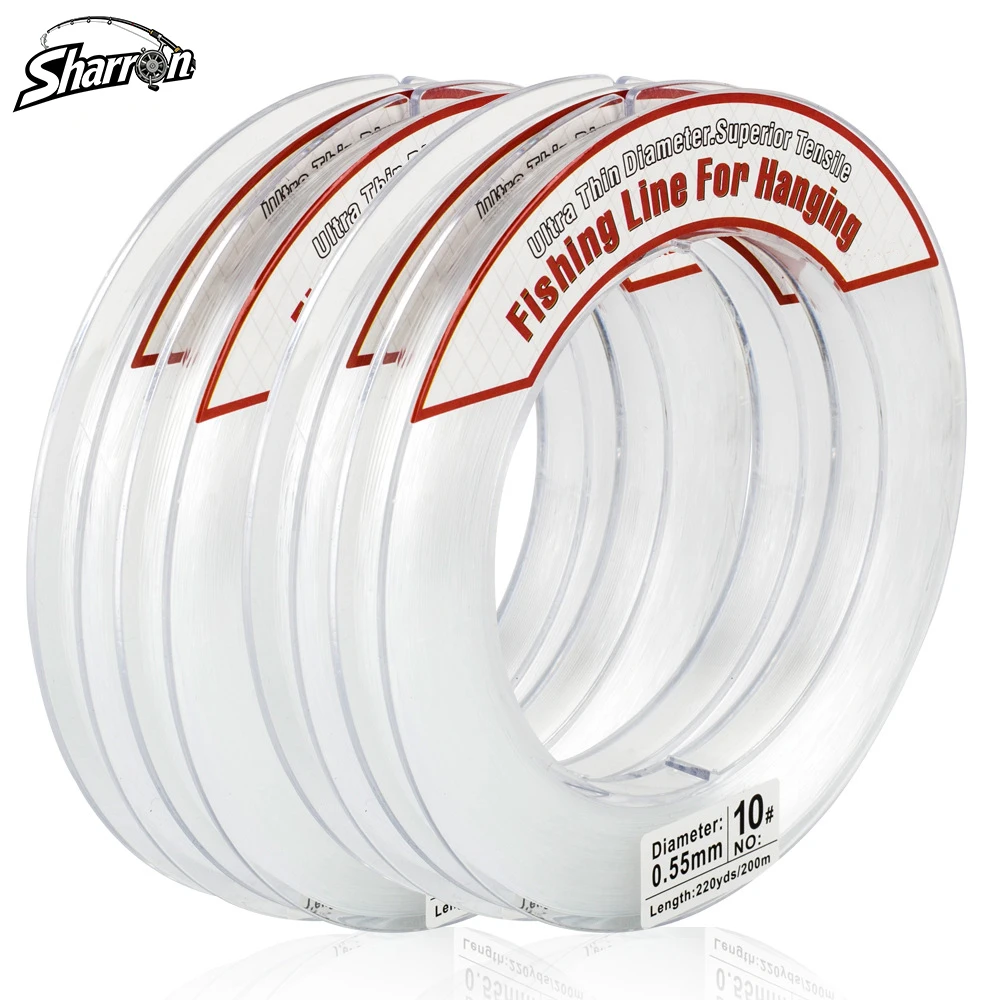 

Invisible Monofilament Fishing Line Wire String for Hanging Balloons Garland Crafts Picture Decorations Clear String Line