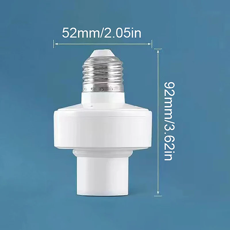 Imagem -06 - Adaptador de Lâmpadas Tuya Inteligente Base de Suporte da Lâmpada Interruptor de Luz do Quarto Controle de Voz Wifi bl Soquete E27 Alexa Google Home