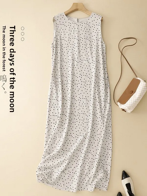 Cotton Linen Polka …