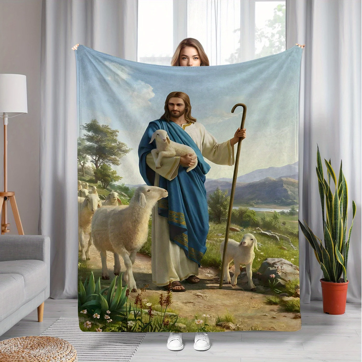 

Jesus Life Plaid Blanket for Sofas, Beds, Travel, Camping, Living Rooms, Offices, Sofas, Chairs, and Beds