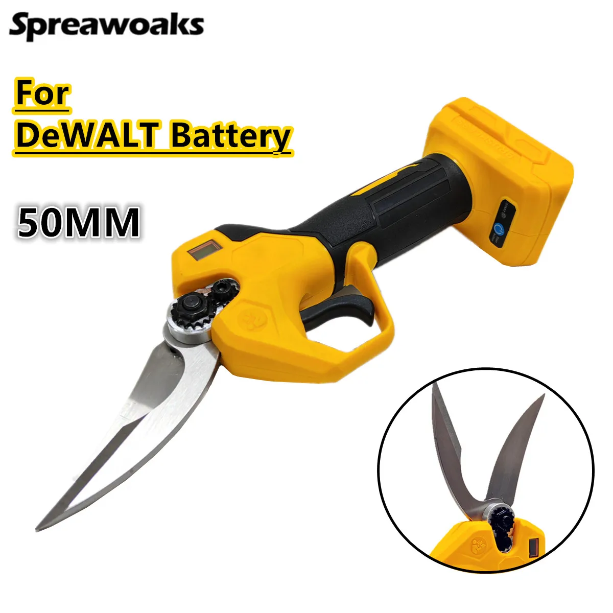 For DeWALT 20V 18V Battery Electric Scissor 50mm Multifunctional Bone Meat Shear Garden Pruner Vegetable Scissor Power Tools