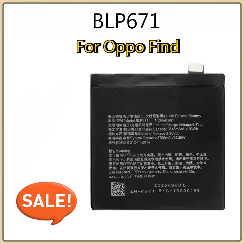 New BLP675 BLP755 BLP767 BLP769 BLP811 BLP831 BLP889 Battery For Oppo Find X Lamborghini X1 X2 X3 X5 N Lite Neo Pro