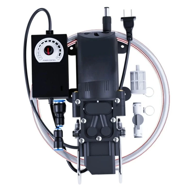 12V low pressure water pump pumping speed adjustable self-priming miniature automatic 50 meters high lift water drilling rig