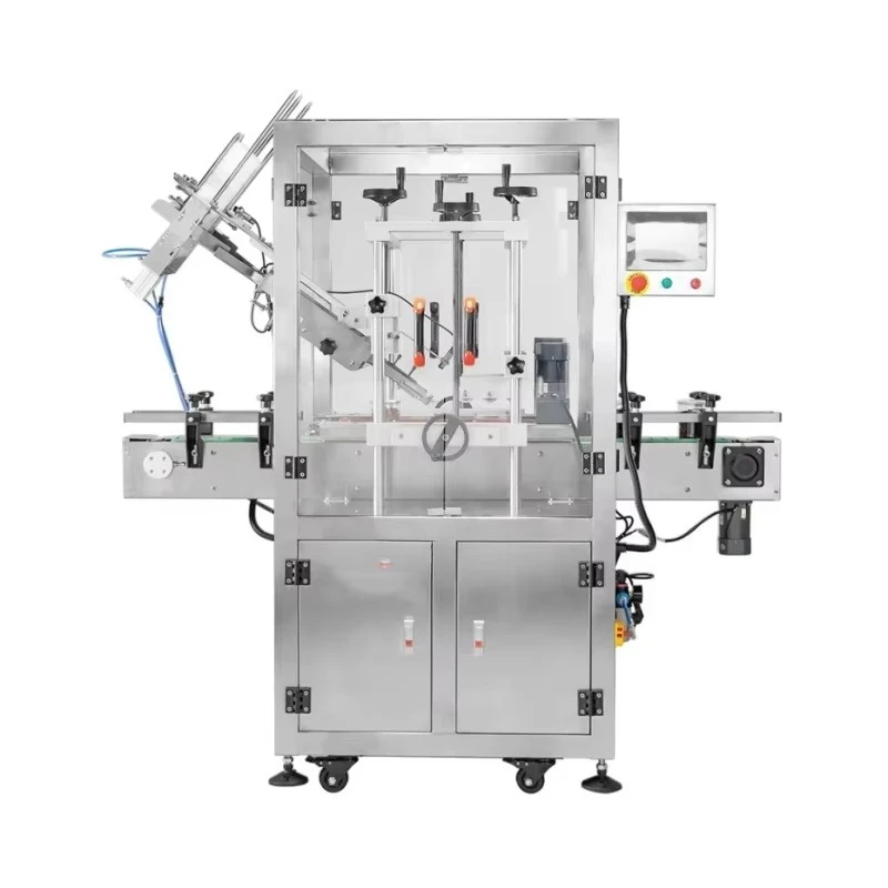 Fully Automatic Cover Pressing Capper Machines Paste Ice Cream Pet Plastic Bucket Lid Press Capping Machine