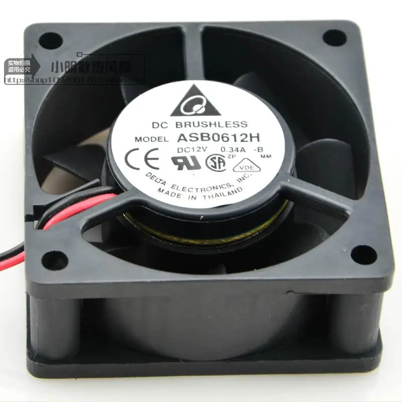 SSEA-델타 ASB0612H 6025 용 새 팬, 6CM 12V 0.34A 폭력적인 냉각 팬 60x60x25MM