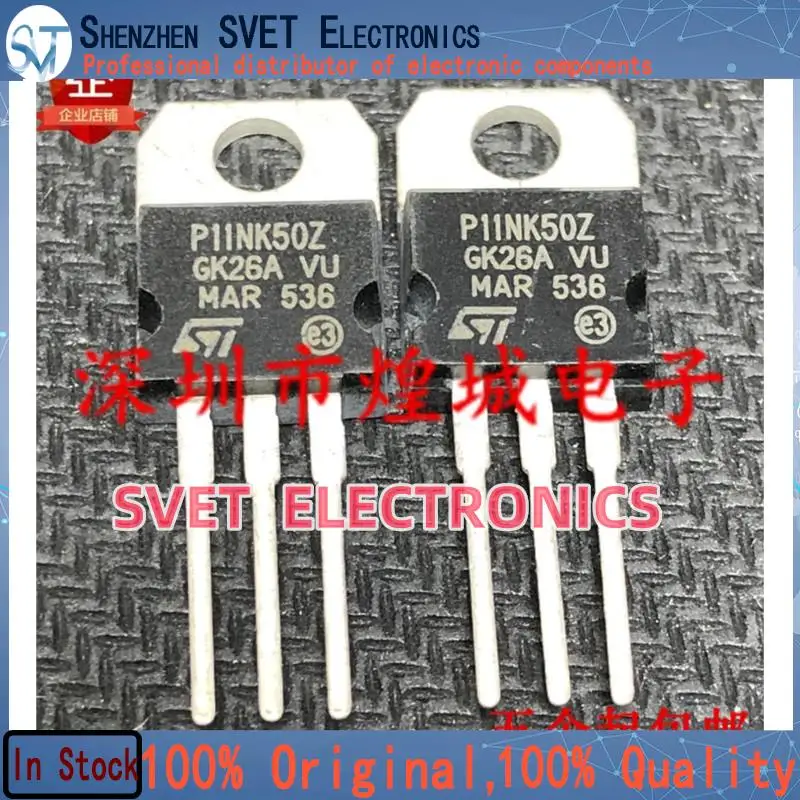 10PCS-50PCS  P11NK50Z STP11NK50Z  TO-220 500V 10A 5 Original In Stock Fast shipping