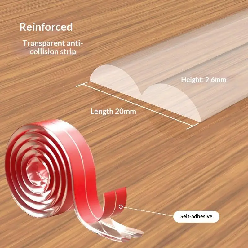 

Защитный бампер для детей, прозрачный самоклеящийся защитный край для мебели, углов стола, мягкие защитные полоски для защиты детей