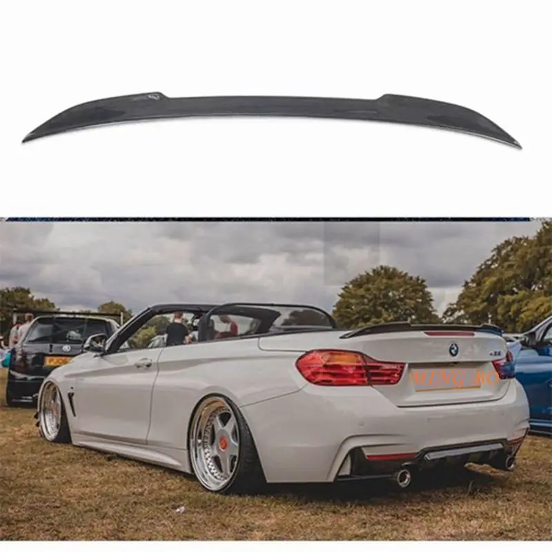 

FOR BMW 4 Series F33&M4 F83 Convertible CS Style Carbon fiber FRP Forged carbon Rear Spoiler Trunk wing 2013-2020