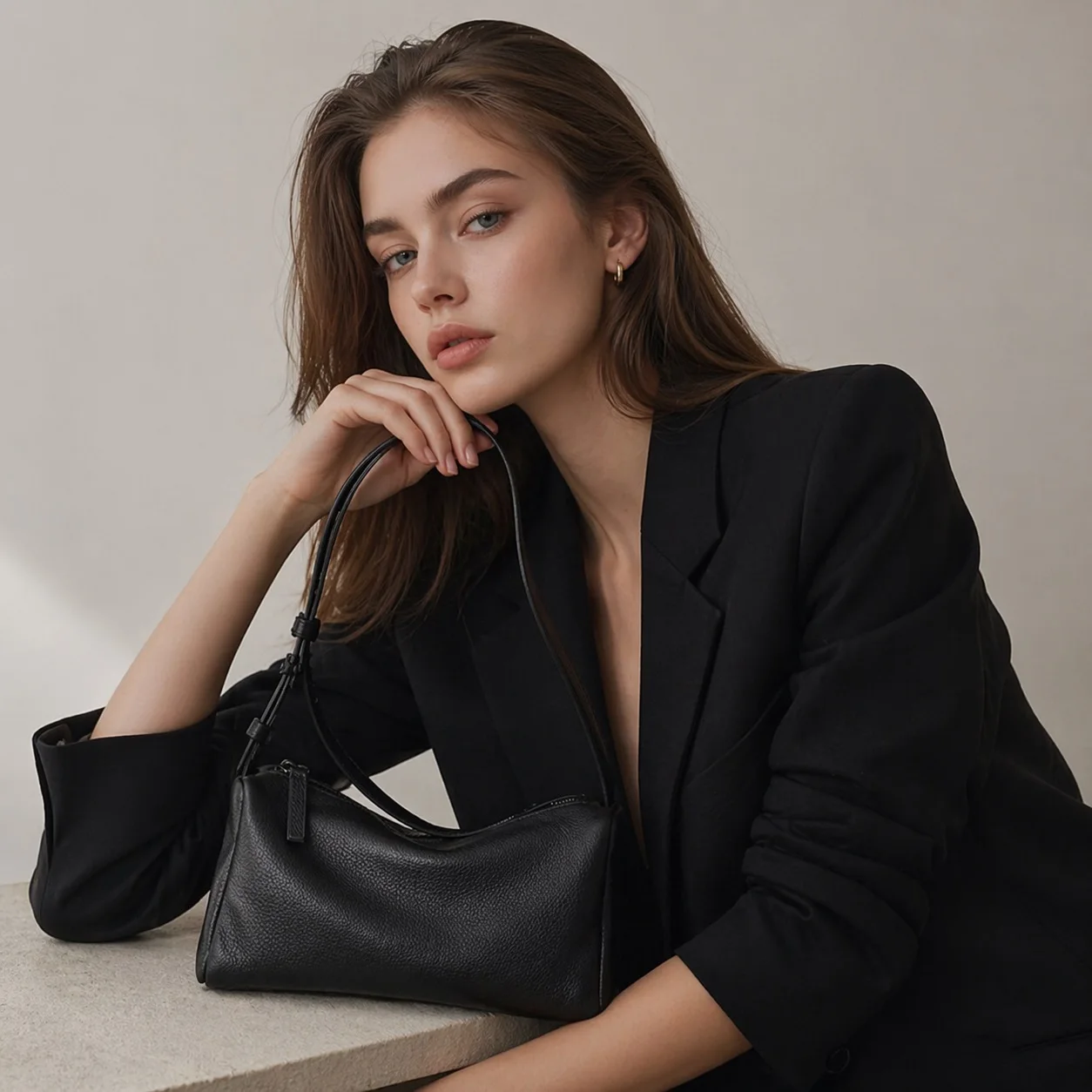 Genuine Leather Shoulder Bag 2026 Luxury Design Soft Cowhide Mini Crossbody Bag Suede Fashion Ladies Handbag