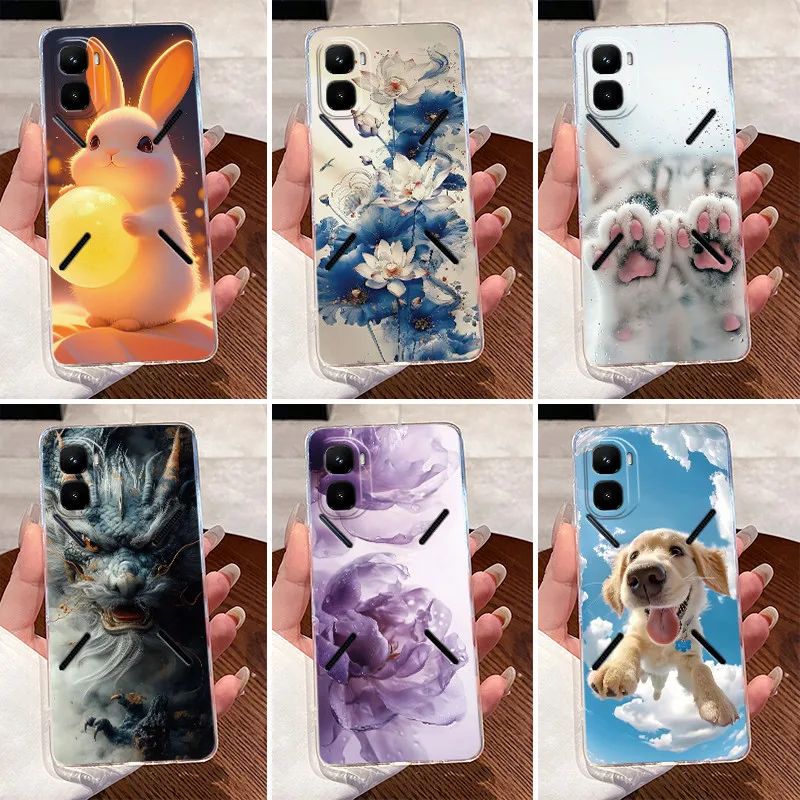 Casing For Infinix GT 50 Pro 5G Phone Case X6891 Aesthetic Luxury Cute Cool Boy Girls Soft silicone Back Cover Transparent Shell