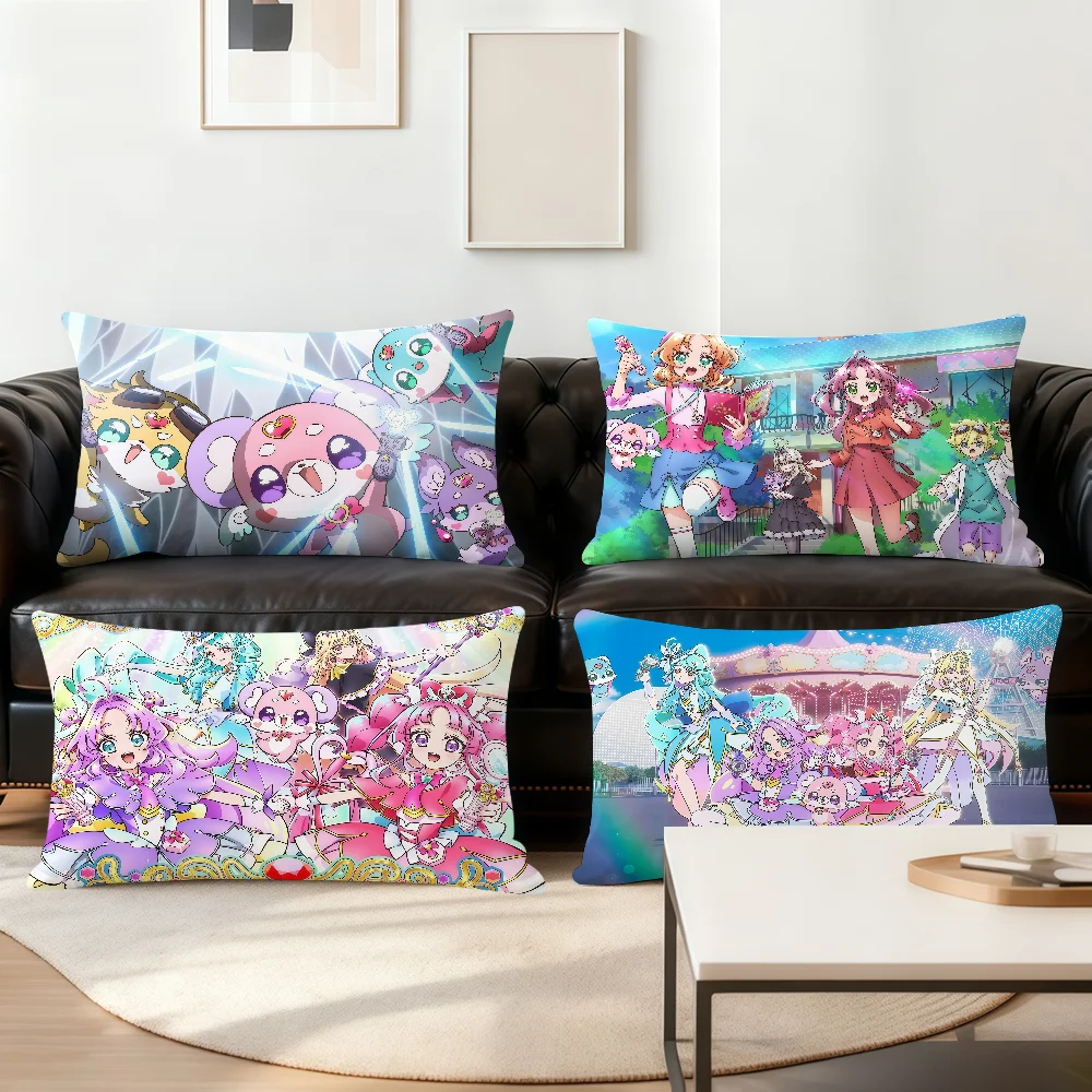 Star D-Detective P-Precure! cushion cover Decorative For Sofa Office Living Room Bedroom Suitable For Bed Lumbar Support Pillows