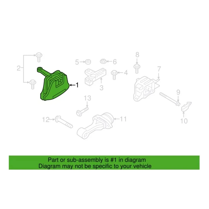 21810F2000 21810-F2000 Передний правый кронштейн крепления двигателя для Hyundai Elantra 2017-2020