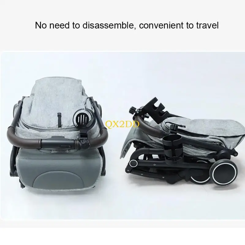 QX2D Baby Stroller Cup Holder Universal 360 Rotatable Drink Bottle Rack for Pram Pushchair Wheelchair Accessories