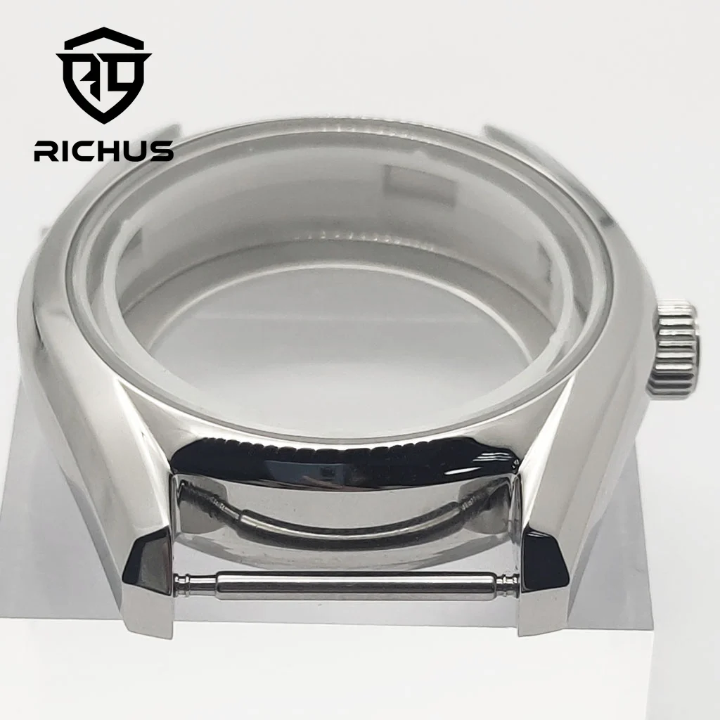RICHUS NH35 กรณี 40 มม.นาฬิกา Sapphire Glass Fit NH35 NH36 ETA2824 PT5000 Miyota8215-DG นาฬิกาอุปกรณ์เสริม