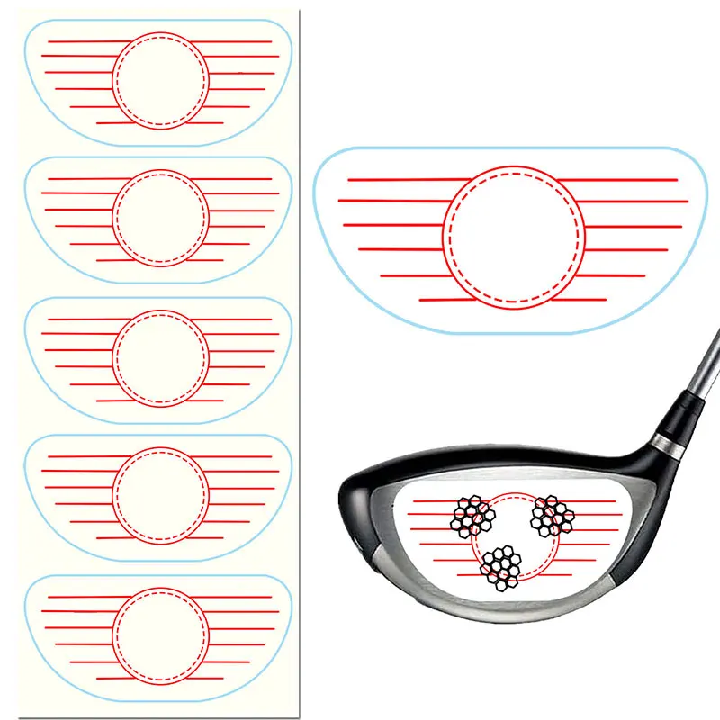 

125Stickers Golf Hitting Stickers Golf Impact Tape Strike Stickers Improve Golf Swing Accuracy and Distance Training Equipment