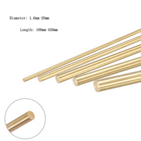 10pcs~1pcs length 100~500mm Hand-done brass bar rod 2/3/4/5/6/8-20mm stick for knife handle part diy accessories