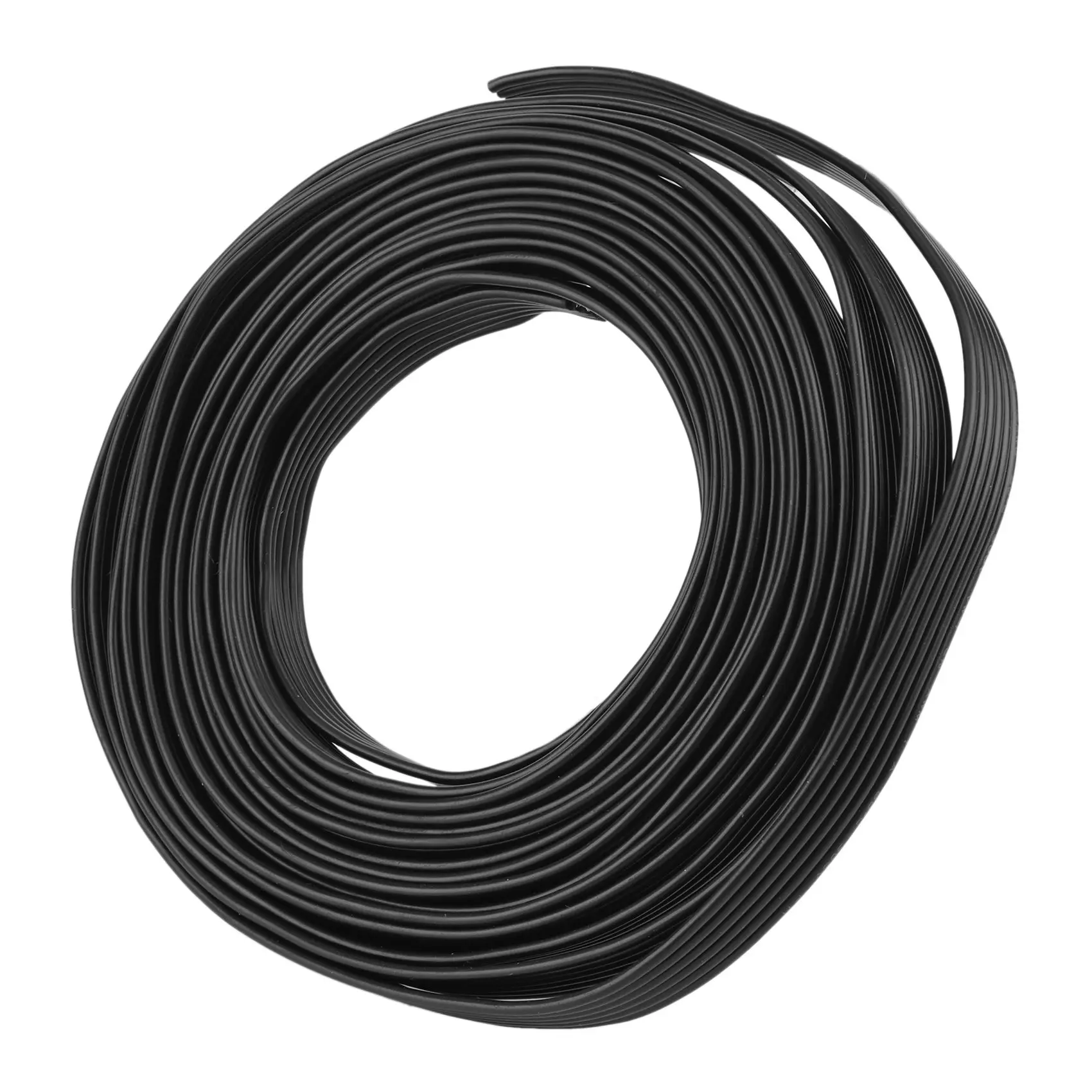 5M/Roll 18AWG UL1007 6P Parallel Ribbon Flat Cable Environmental Electronic Power Wire, Black