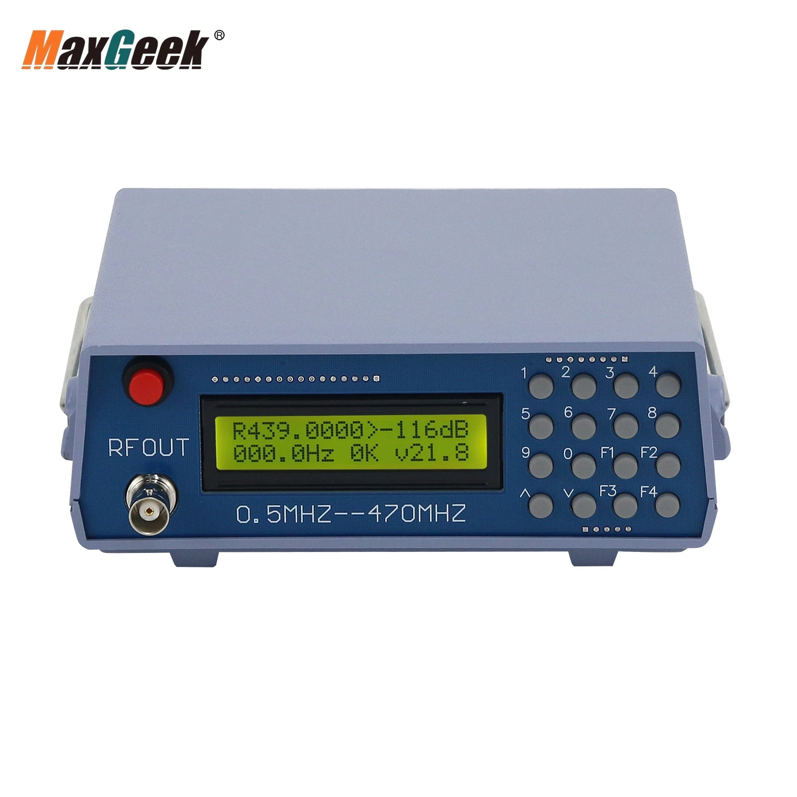 Maxgeek Signal Generator 0.5MHz-470MHz RF Signal Generator Meter Tester for FM Radio Walkie-talkie Debug Digital CTCSS Singal Ou