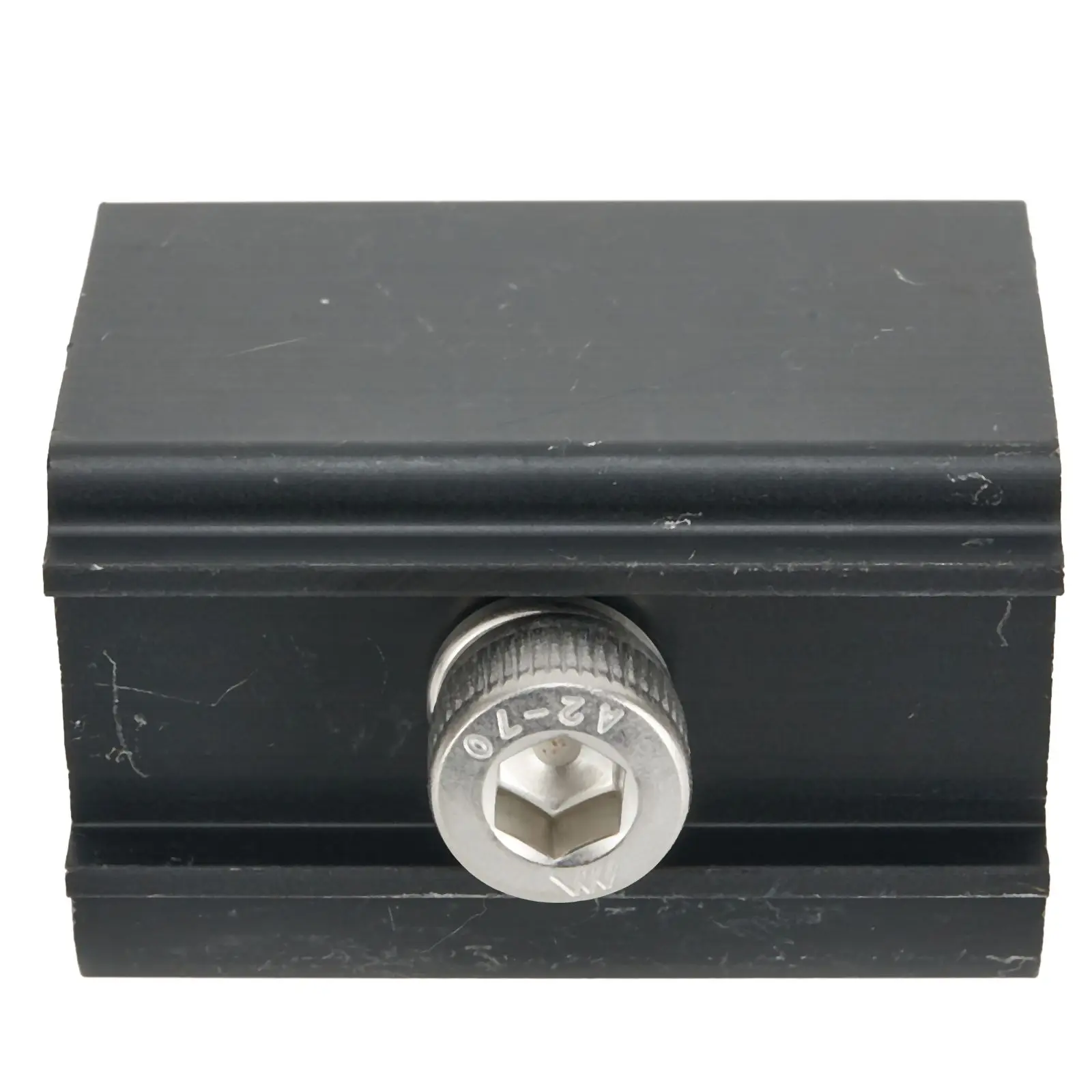 On The RV For Solar Panel Installation End Clip Middle Clip Stainless Steel Solar Bracket Black Pressure Block