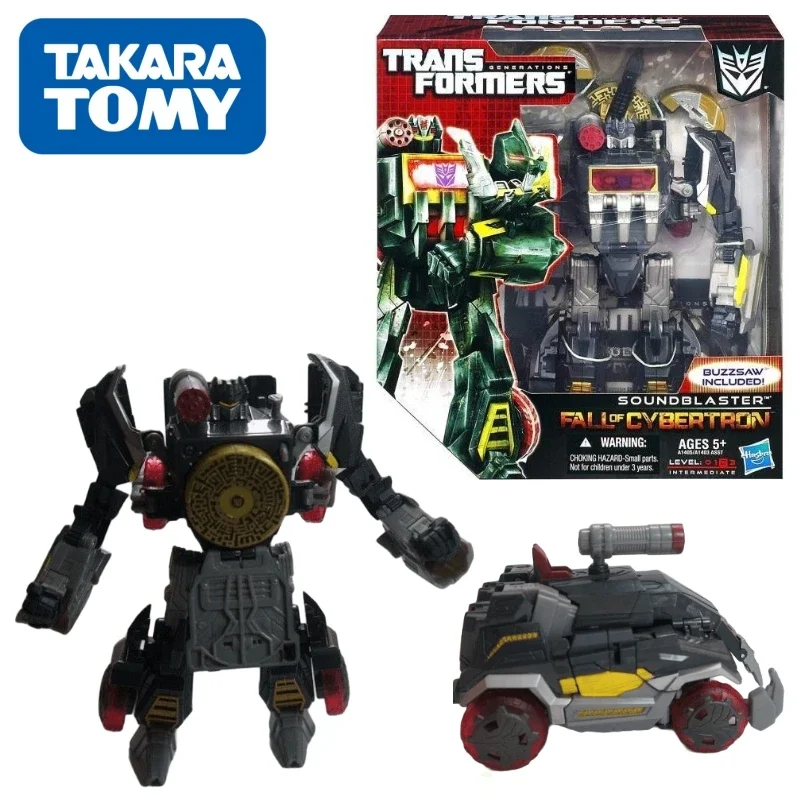 In Stock Takara Tomy Transformers G Series Fall of Cybertron Level V Soundboard & Buzzbird Robot Anime Action Model Toys Gift