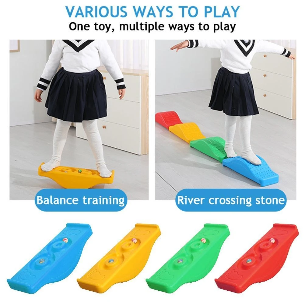 Kids Balance Board PE Curvy Board Sensory Training Equipment Balance Board Toy for Children view 3