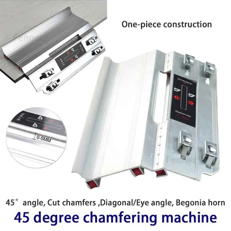 Tile Marble Chamfering Guide Locator 45 Degree Angle Cutting Corner Cutting Machine Adjustable Manual for Stone Building Tool