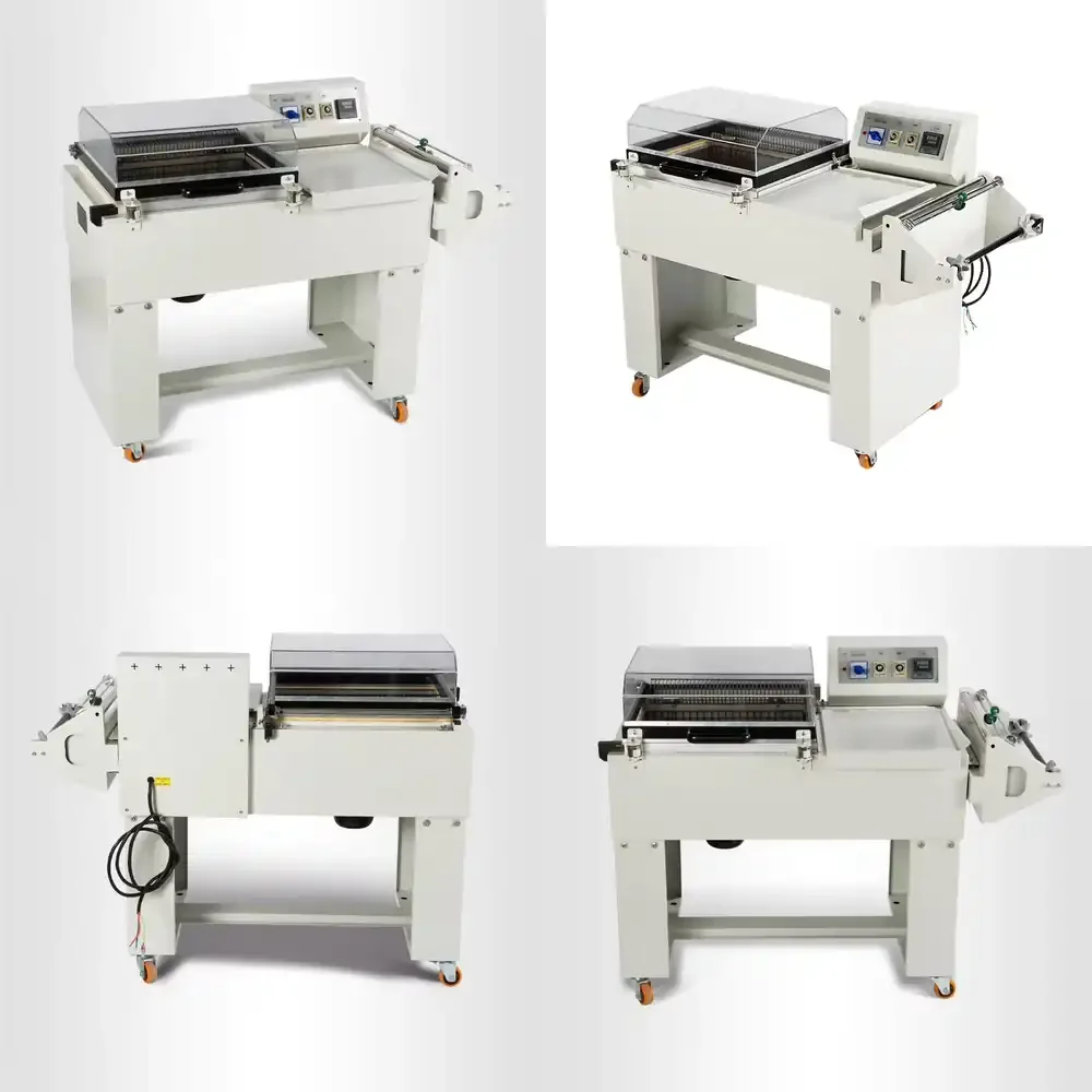 

Semi Automatic 2 in 1 L Bar Sealing Heat Shrink Packing Wrapping Machines for POF Film Carton Book Bottle