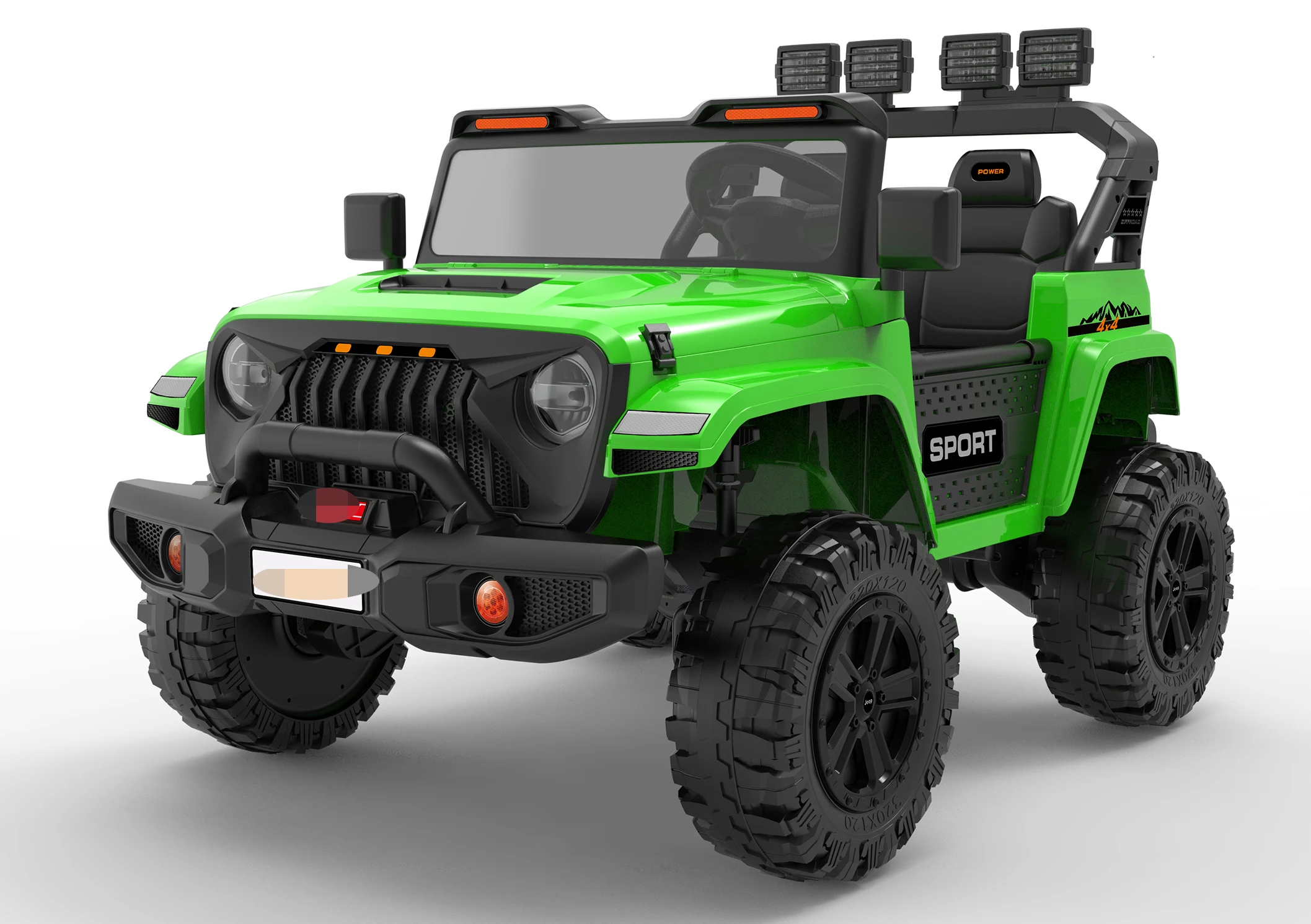 

Автомобиль 24 В с дистанционным управлением, 2-местный электромобиль с широким сиденьем/20 дюймов, двигателем 4x200 Вт, светодиодом и музыкальными игрушками