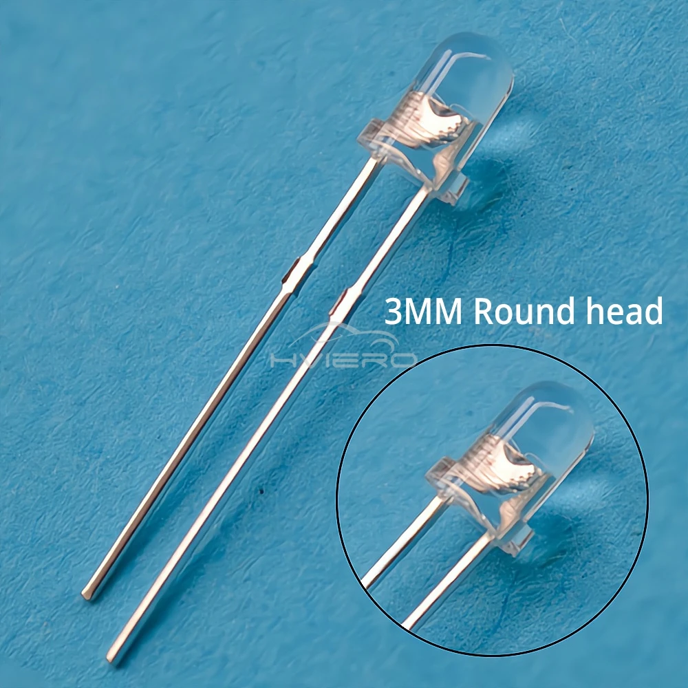 1000pcs F3 3mm Round White Red Yellow Blue Green Bright Light Emitting Diode Assortment Kit Bulb Led Lamp Electronic Component