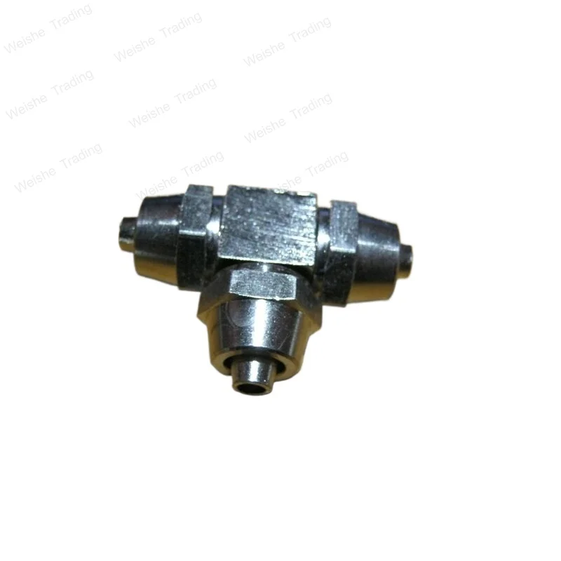 All copper nickel plated 4*6 gas pipe tee connector