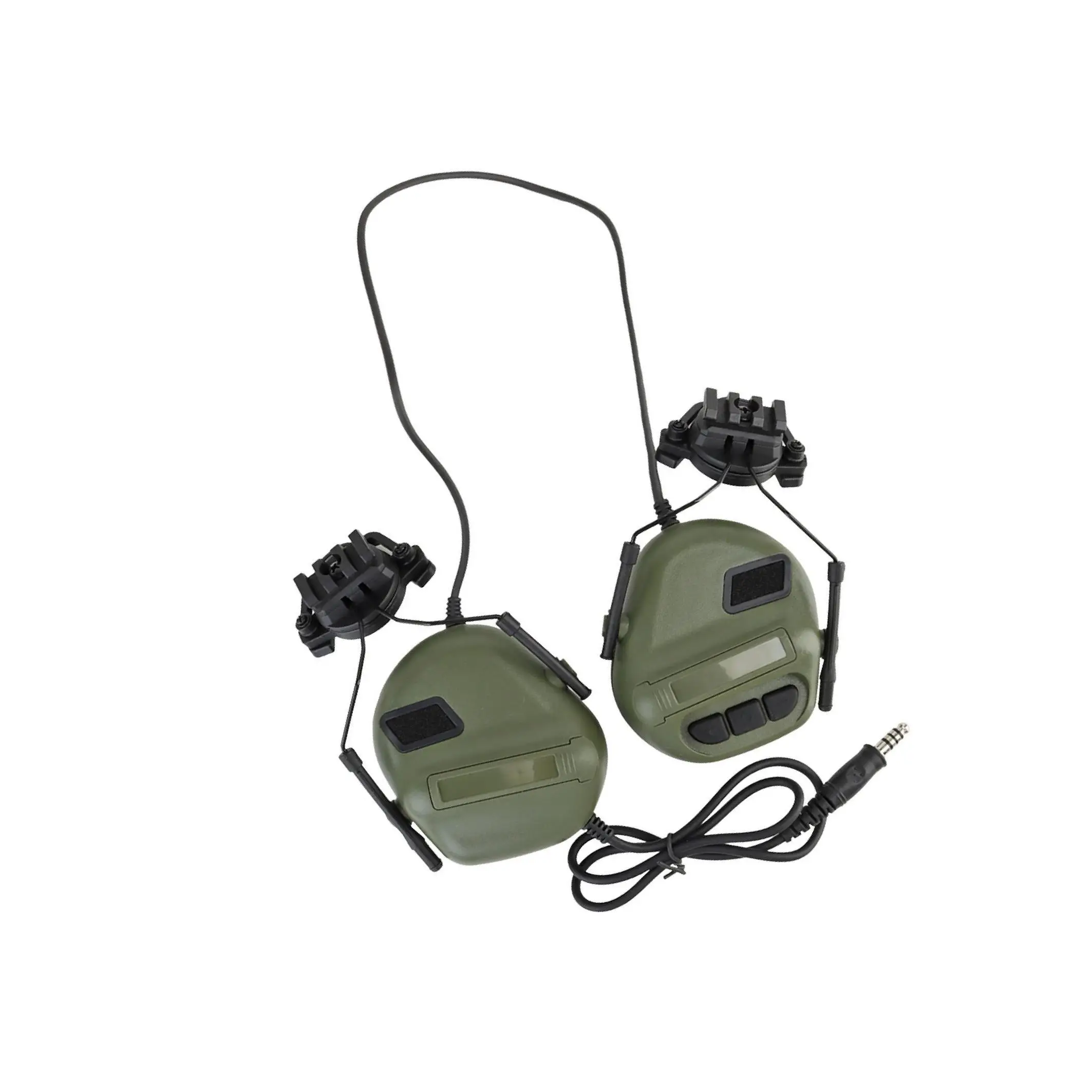 Tactical Hunting Headset Headphone without Sound Pickup Black