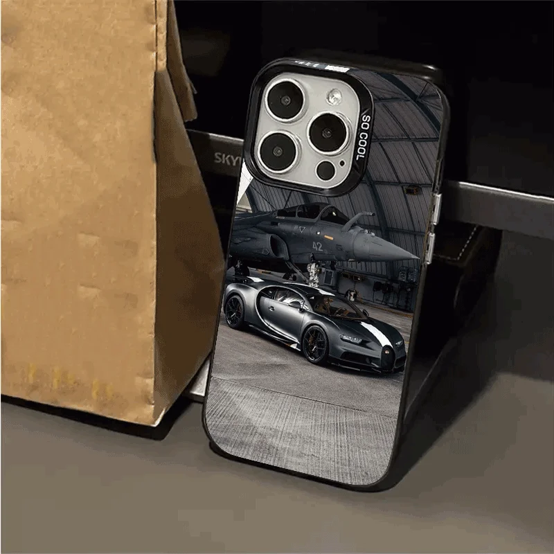 

New type of car phone case for iPhone 16 15 14 13 12 11 Pro/ Max/Plus shock-proof rear cover anti-fingerprint