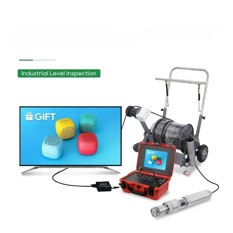 Caméra de forage d'inspection de puits d'eau souterraine de 100 m