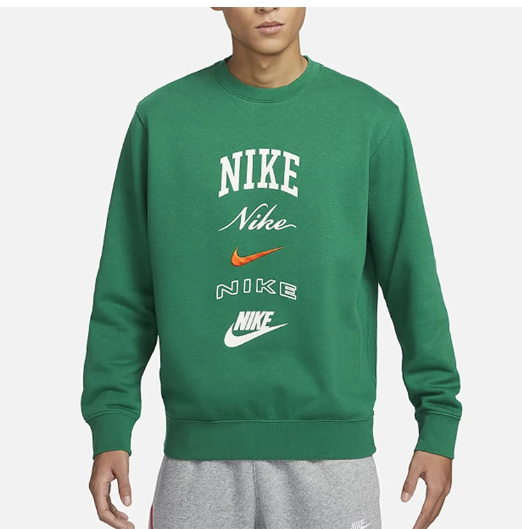 Nike Neues, locker sitzendes, lässiges Langarm-Sweatshirt mit Rundhalsausschnitt für Herren FN2611-365 – Detail 2